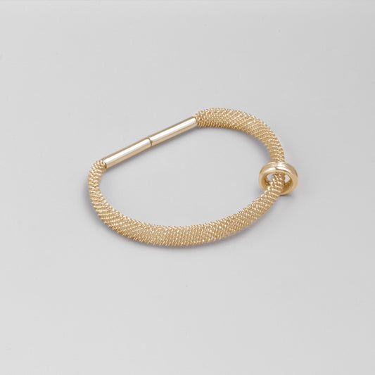 8mm Filigree Shoelace Bracelet - GOLD