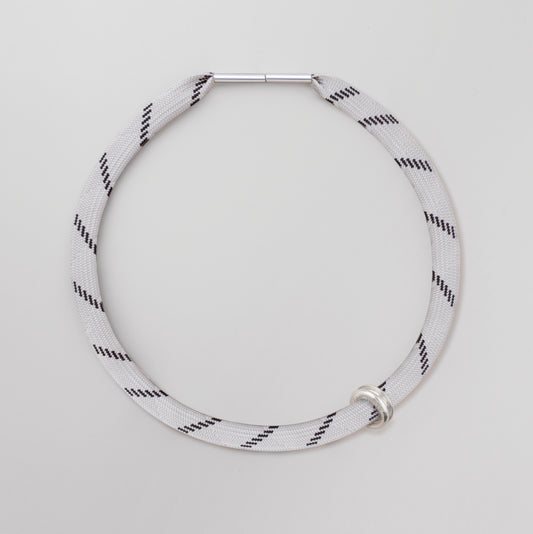 Shoelace Necklace - Beige