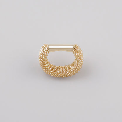 12mm Filigree Shoelace Ring - GOLD