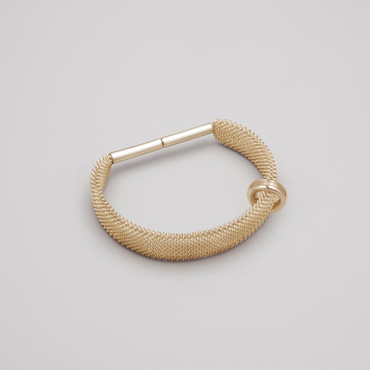 12mm Filigree Shoelace Bracelet - GOLD