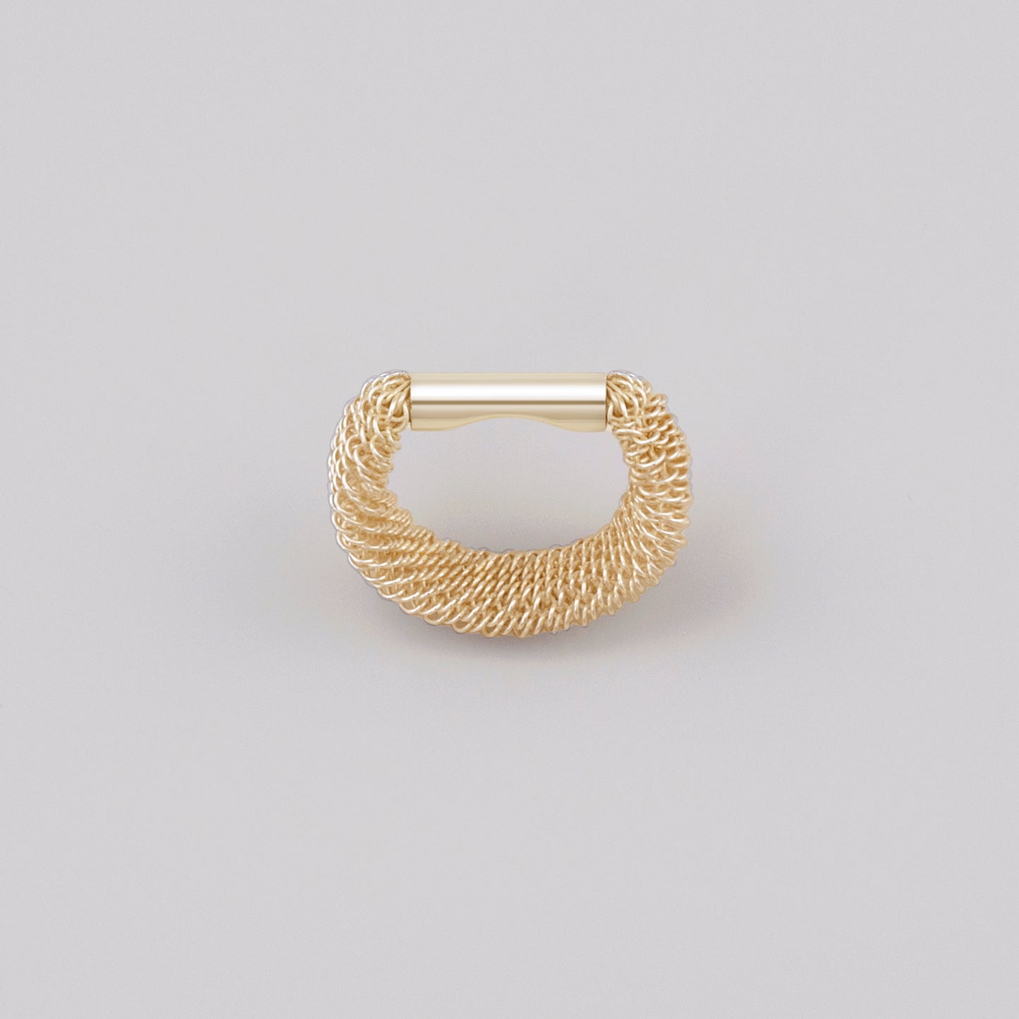 8mm Filigree Shoelace Ring - GOLD