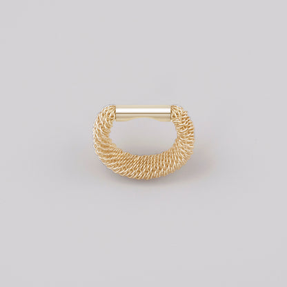 8mm Filigree Shoelace Ring - GOLD
